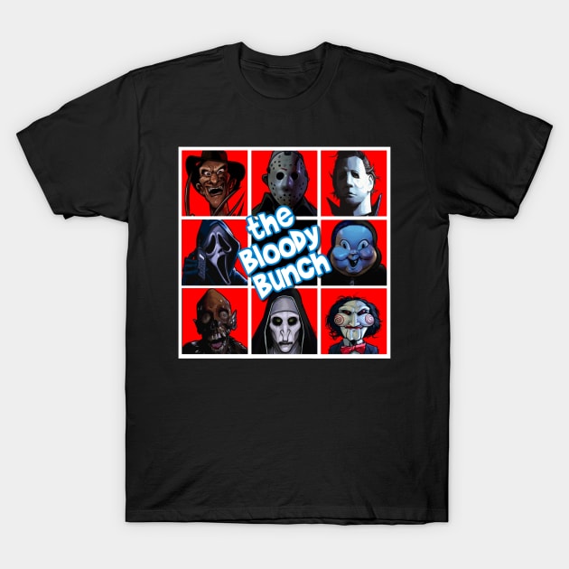 the Bloody Bunch - Killer Krew T-Shirt by David Hurd Designs